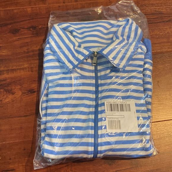 Denim & Co. Active Fill Zip French Terry Sweatshirt Jacket Size Large - Picture 2 of 10